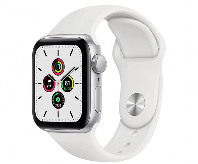 Apple Watch SE GPS 40mm Silver Aluminum Case w. White Sport B. (MYDM2) б/у